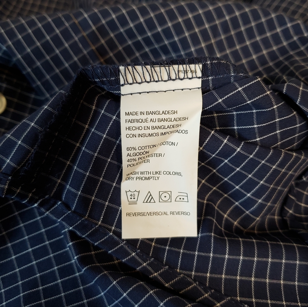 *SOLD* Van Heusen Windowpane Short Sleeve Button Shirt - Picture 6 of 8
